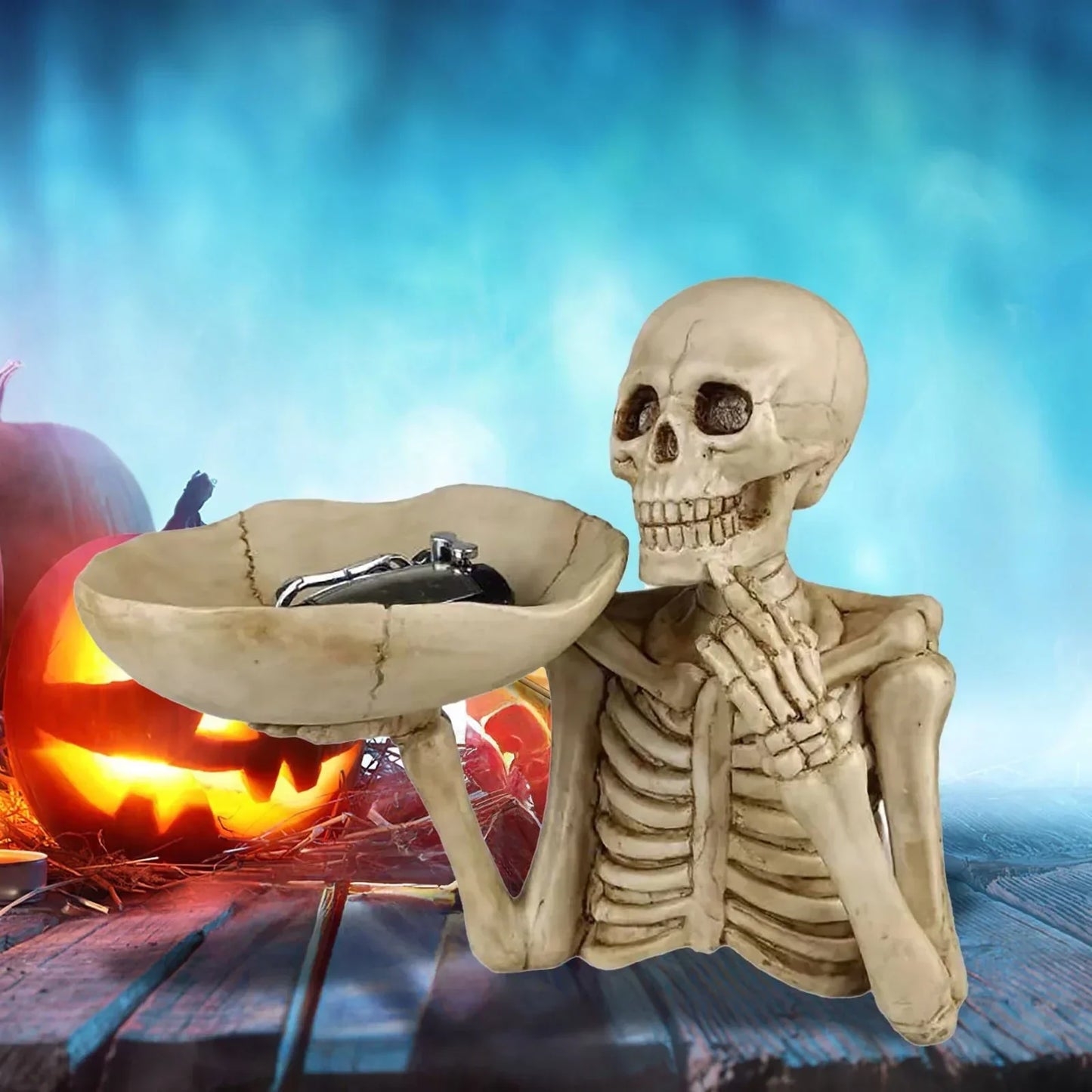 Dark Decorative Skull Tray