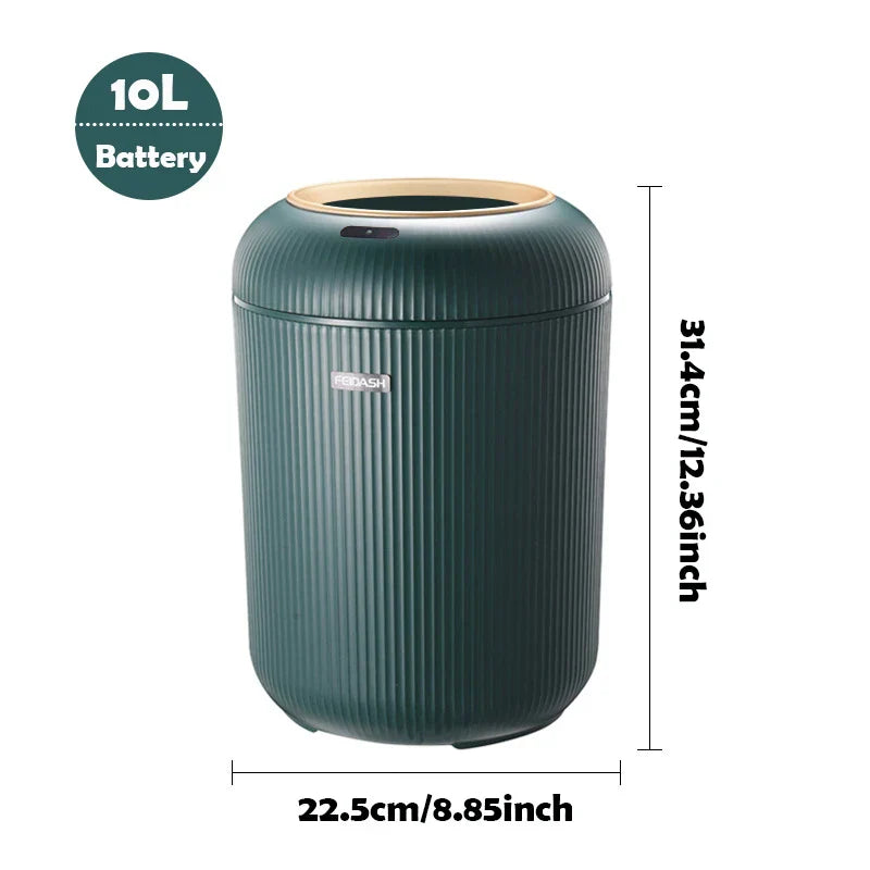 Compact Touchless Sensor Trash Can, Smart Home Bin