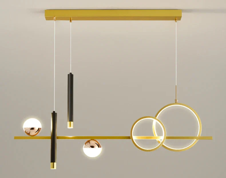 Sleek Slim LED Pendant Light with Remote Dimmer Control