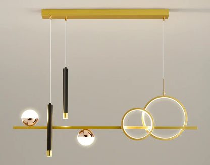 Sleek Slim LED Pendant Light with Remote Dimmer Control