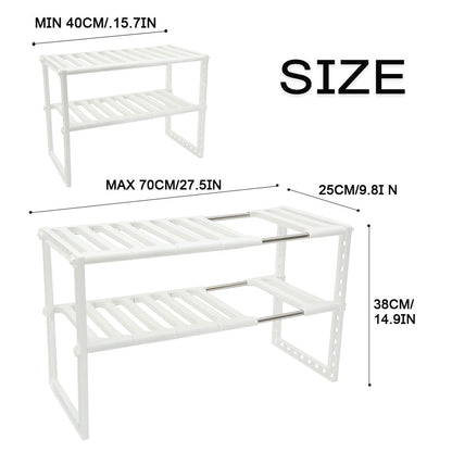 Compact Under Sink Organizer Shelf