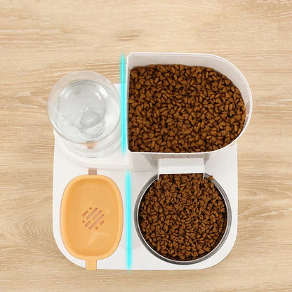 Automatic Pet Food and Water Dispenser Set