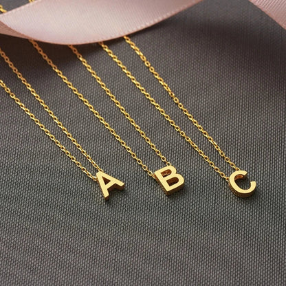 Dainty Personalized Letter Pendant Necklace