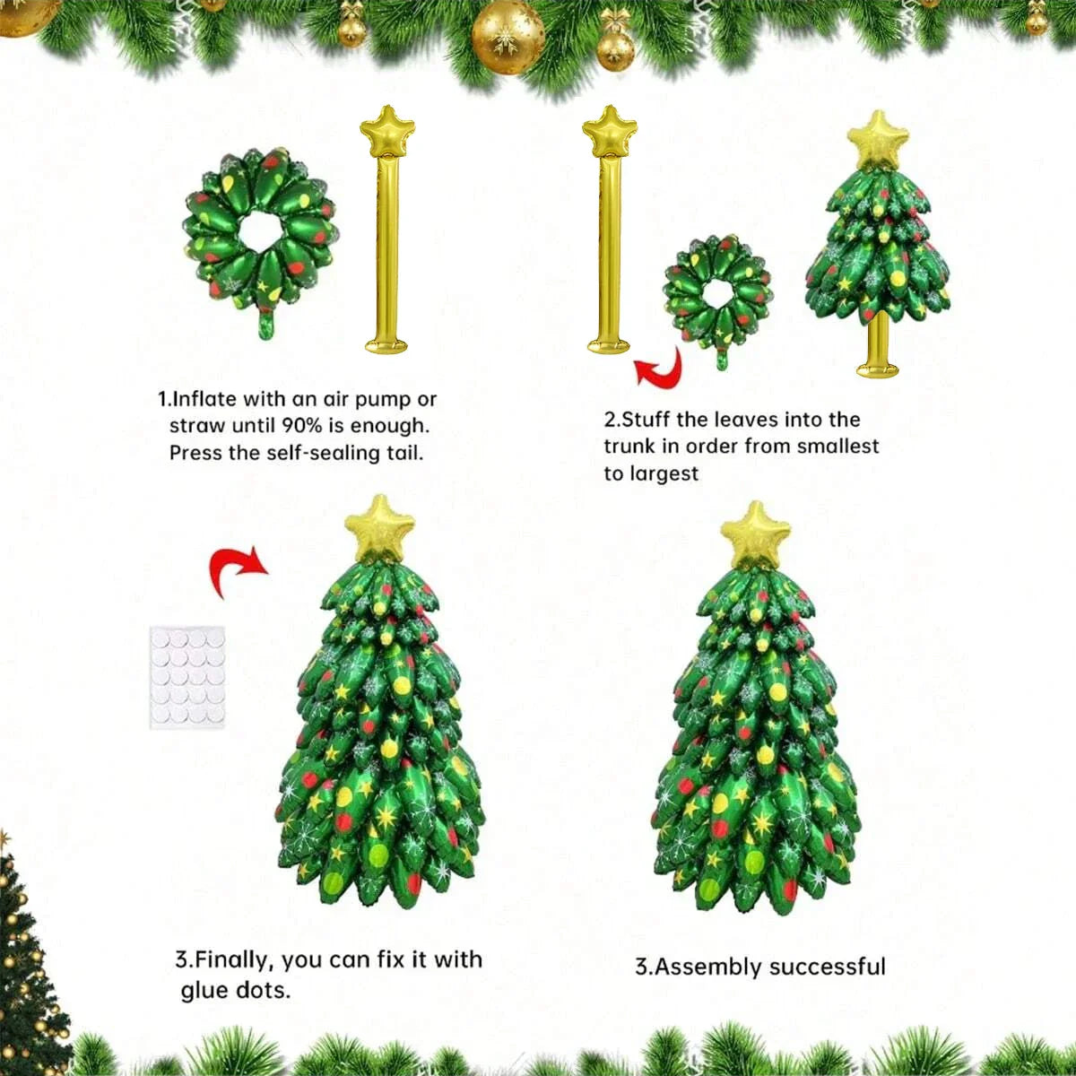Deluxe Inflatable Christmas Tree Decoration
