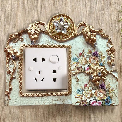 Decorative Flower Pattern Outlet Organizer