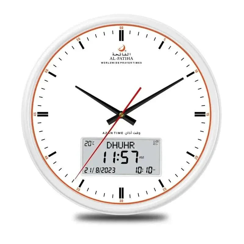 Automatic Islamic Prayer Clock with 10 Alarm Sounds - Luxicro