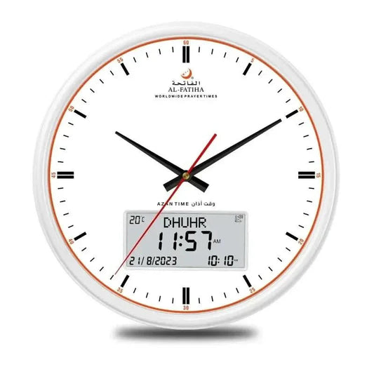 Automatic Islamic Prayer Clock with 10 Alarm Sounds - Luxicro
