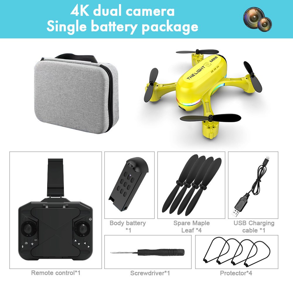 Portable Small 2HD Camera Quadcopter Drone - Luxicro