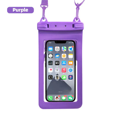 Waterproof Clear Phone Case with Adjustable Neck Lanyard