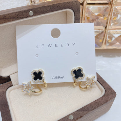 Fashionable Clover Good Luck Earrings - Luxicro