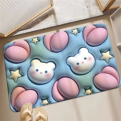 Anti Slip Soft Quick Dry Childrens Bathroom Mat