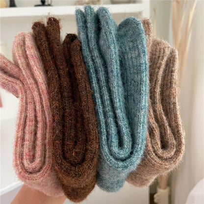 Warm Cozy Women's Thermal Socks with Wool Blend