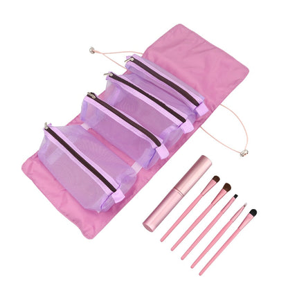 Compact Folding Cosmetic Travel Case Bag