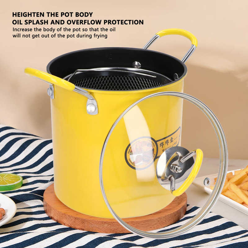 Space Saving Home Electric Fryer Pot