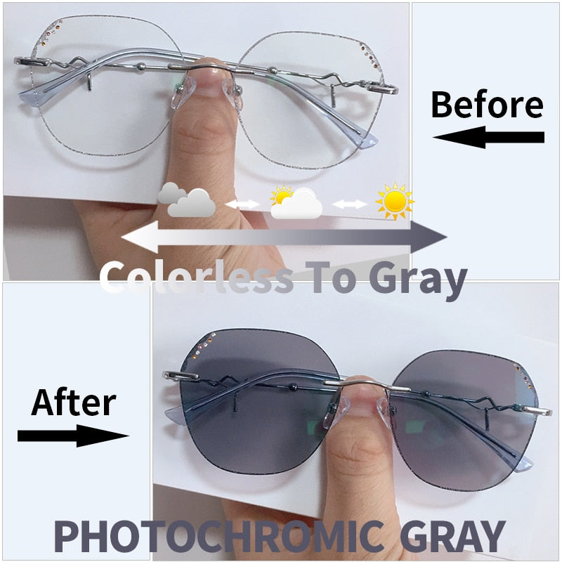 Slim Lightweight Metal Frame Glasses