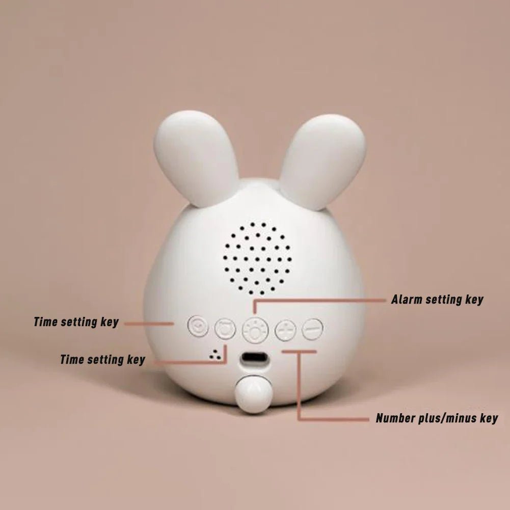 Fun Children's Rabbit Night Light Alarm Clock
