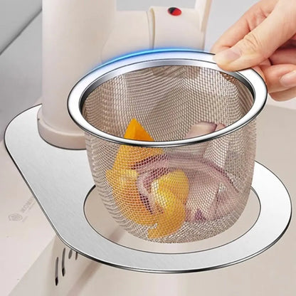 Premium Stainless Kitchen Sink Basket Strainer - Luxicro