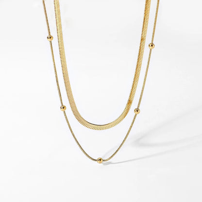 Luxury Bar Chain Stacked Necklace Set