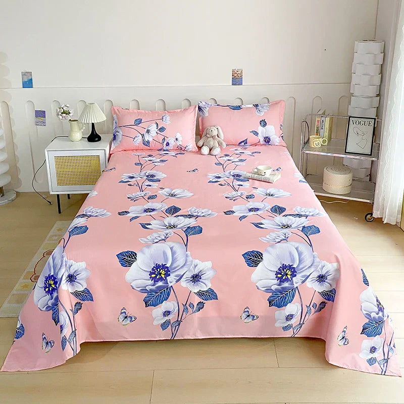 Comfortable Floral Pattern Bed Sheet Set