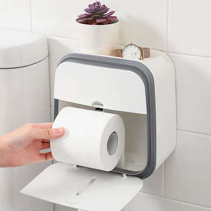 Compact Bathroom Storage Tissue Holder - Luxicro