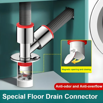 Odor Free Washing Machine Drain Hose Connector
