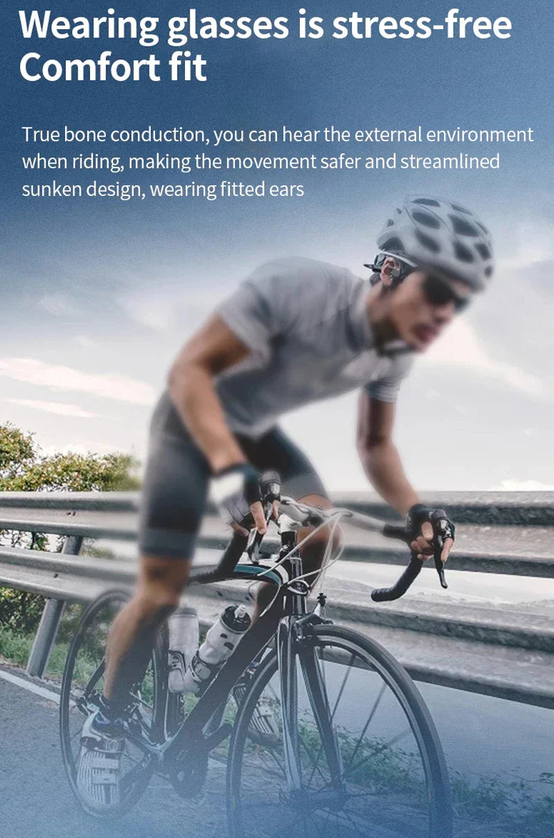 Sleek Bone Conduction Bluetooth Headphones