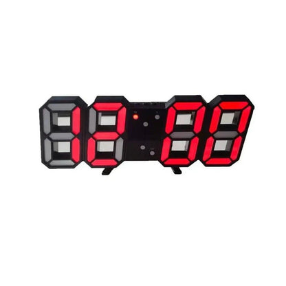 Contemporary Large LED Display Wall Clock with Clear Numbers