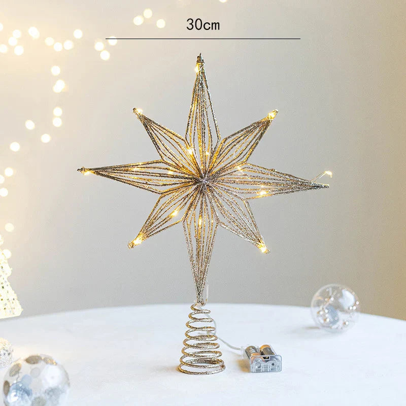 Sparkling Star Tree Topper Decoration
