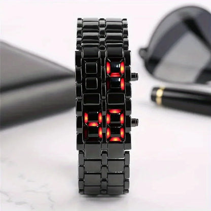 Colorful LED Flowing Digital Sports Watch