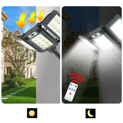 Bright Solar Powered Outdoor Wall Light with Motion Sensor - Luxicro