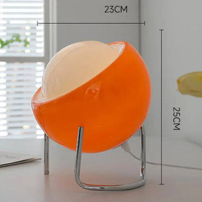Contemporary Glass Desk Lamp with LED Nightlight