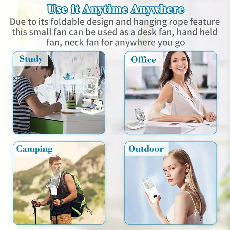 Compact USB 3-in-1 Personal Fan