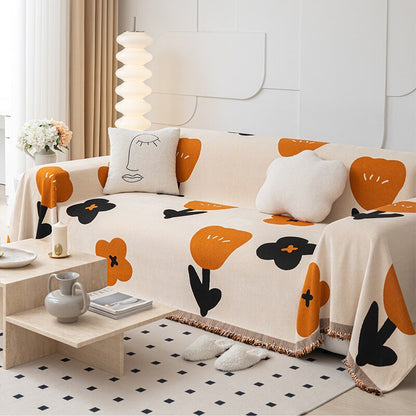 Vibrant Floral Non Slip Couch Protector