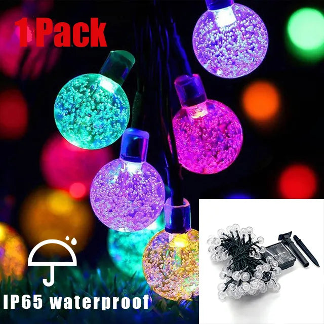 Bright Solar Powered Outdoor String Lights Waterproof
