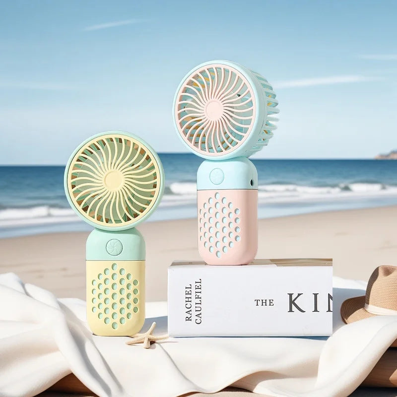 Compact Rechargeable Mini Fan with Scented Function