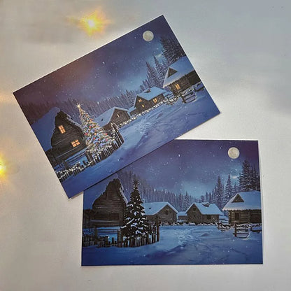Cozy Winter Wonderland Scene Postcard