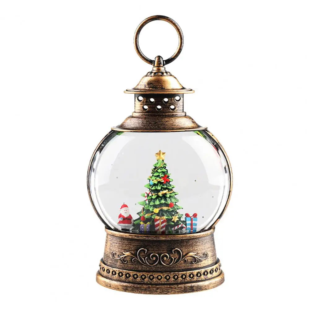 Classic Snow Globe Lantern with LED Light & Music