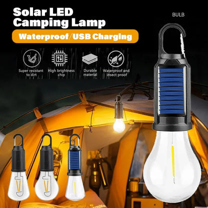 Portable Solar LED Waterproof Camping Light