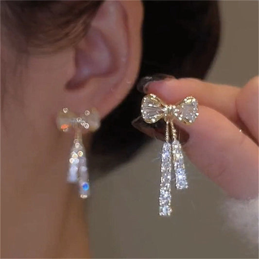 Boho Chic Long Drop Tassel Earrings - Luxicro
