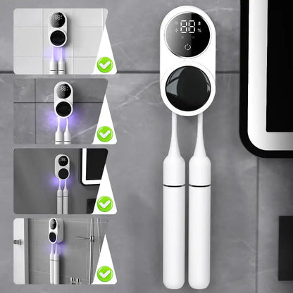 Automatic UV Toothbrush Sanitizer Wall Mount Holder