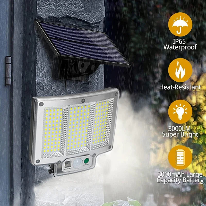 Weatherproof Solar Motion Wall Light