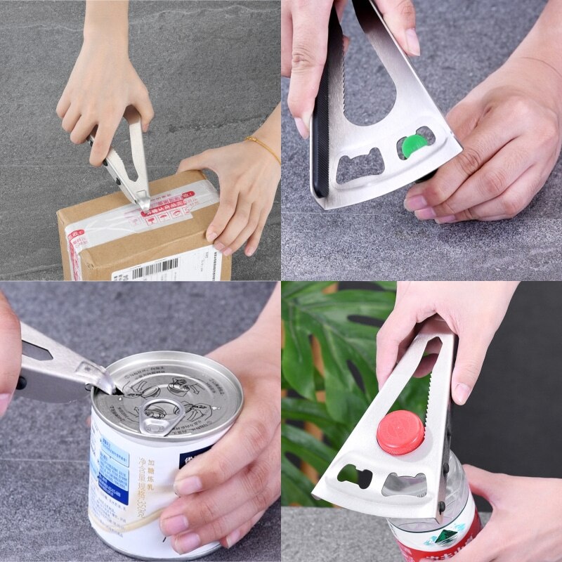 Multi Tool Bottle Can Opener Keychain