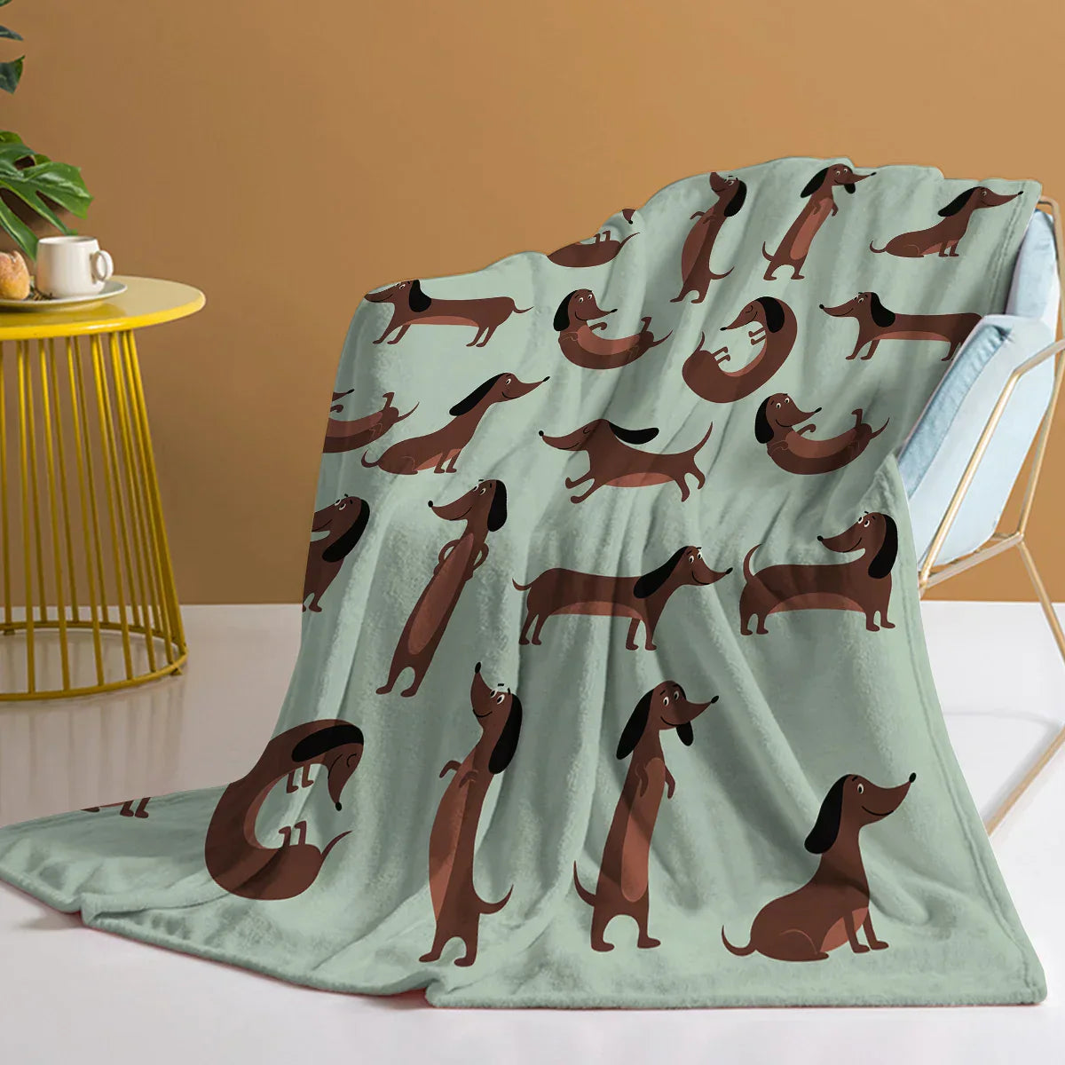 Soft Dog Plaid Throw Blanket - Luxicro