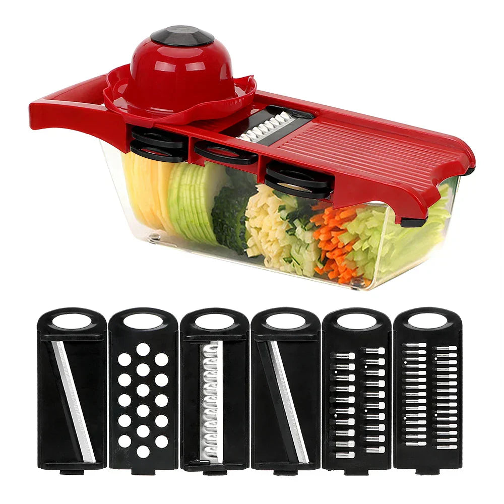 Quick Chop Kitchen Knife Set 9 Piece Cutter - Luxicro