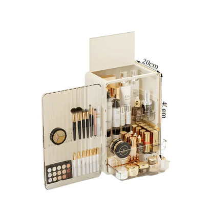 Luxury Cosmetics Storage Case with Locking Lid - Luxicro
