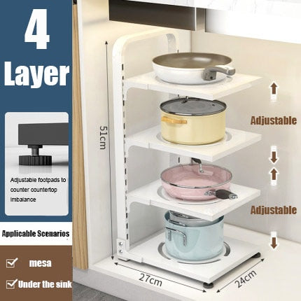 Foldable Compact Corner Storage Shelf Unit