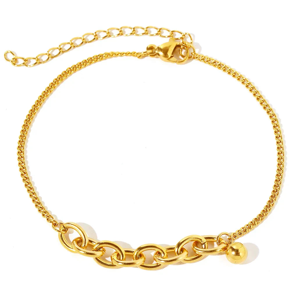 Dainty Chain Curb Link Paperclip Bracelet