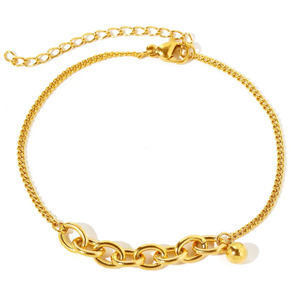 Dainty Chain Curb Link Paperclip Bracelet