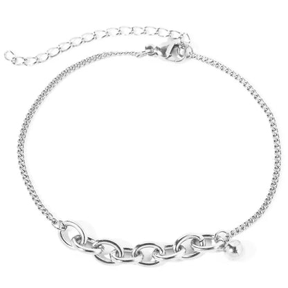 Dainty Chain Curb Link Paperclip Bracelet