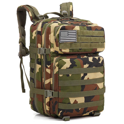 Heavy Duty 45L Outdoor Backpack - Strong & Waterproof